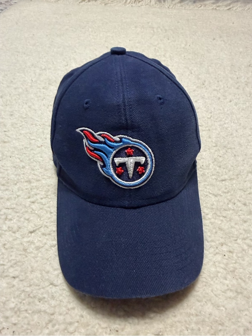 Tennessee Titans Reebok Navy Kids Cap with Red & Blue Flame Patch Hat  NFL